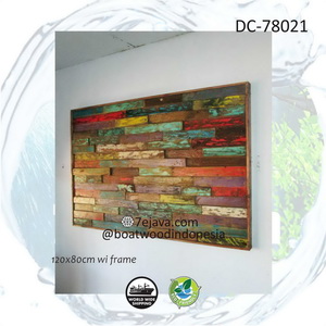 recycledboatwood wall panel
