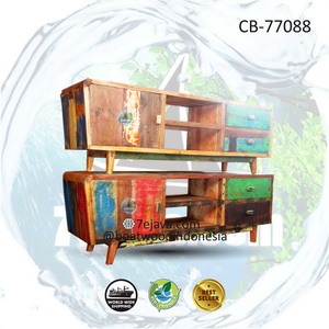 recycled boatwood tv table 10