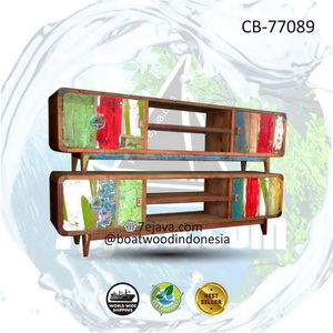 recycled boatwood tv table 9