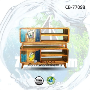 recycled boatwood tv table 14