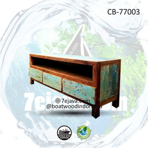 recycled baotwood tv table sixties