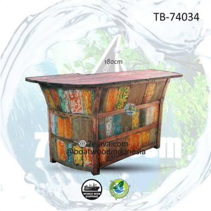 bar table recycled boatwood 11