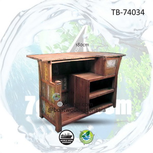 bar table recycled boatwood 10