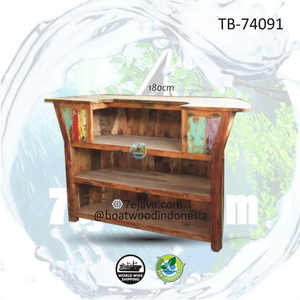 bar table recycled boatwood 9