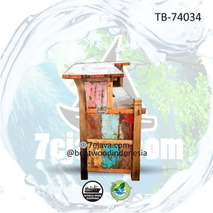 bar table recycled boatwood 4