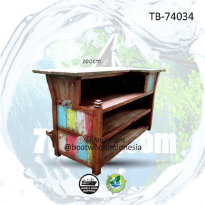 bar table recycled boatwood 3